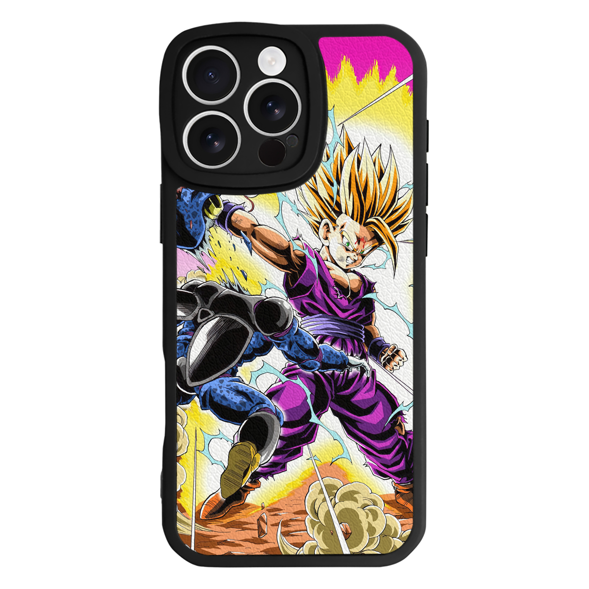 （画像用） ドラゴンボール DRAGON BALL 【iPhone 16シリーズ対応】シリコンスマホケース（レザー調） 材質：シリコン